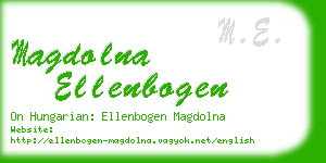 magdolna ellenbogen business card